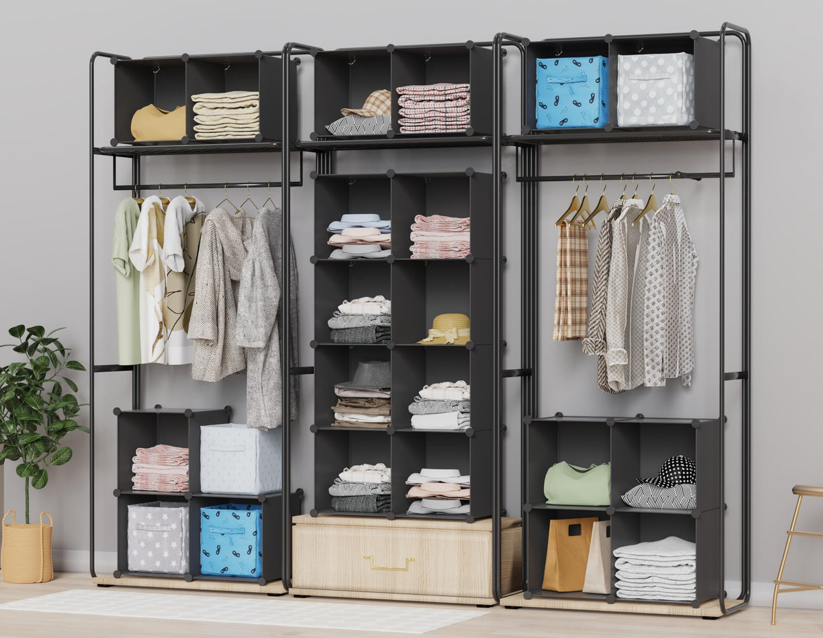 HOMIDEC Closet Organizers and Storage, 9 Cube Storage Organizer, Porta ...