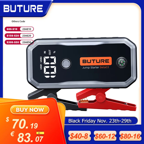 5000A Jump Starter w/160W DC Quick Charge 26800 mAh For Cars, Trucks, Motorcycles, ATV, ETC.