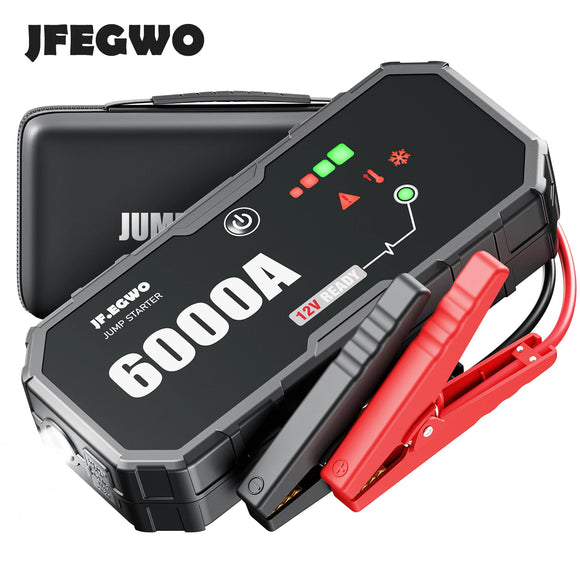 6000A Jump Starter Car Battery Portable Charger Power Bank Booster 12V