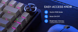 Redragon K673 GB 75% Wireless Gasket RGB 3-Modes 81 Keys Gaming Mechanical