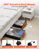 Under Bed Storage with Wheels, 25.6 x 18.1 x 7.1 inch for Shoes Organizer