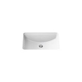 KOHLER 2214-0 Ladena Rectangular Undermount Bathroom Sink With Curved Bottom, 20-7/8" W X 14-3/8" L, White