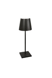 Zafferano, Poldina L Desk Lamp, Portable and Rechargeable Table Lamp with Touch Controls, Suitable for Indoor and Outdoor