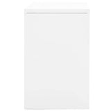 Xolmizyn 2 Drawer Metal Filing Cabinet, White Steel Storage Organizer for Home Office