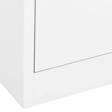 Xolmizyn 2 Drawer Metal Filing Cabinet, White Steel Storage Organizer for Home Office