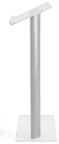 Displays2go Acrylic Podium with Frosted Panel, Modern Church Lectern, Rubber Feet