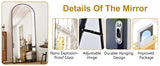 26" x 71" Aluminum Alloy Frame Full Body Mirror for Bedroom, Living Room