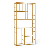 71” 5 Tier Tall Bookshelf w/ Open Storage Shelves, Metal Frame for Bedroom Office