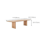 Solid Wood Dining Table, Modern Conference and Writing Desk, for Home Office