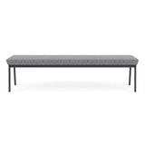 Newport Reception Waiting Room 18.5" 3-Seat Bench/Charcoal Steel