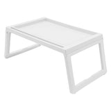 Set of 6 Bed Tray Table with Folding Legs, Breakfast in Bed Table Tray, Kids Lap Desk for Eating