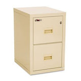 FireKing Turtle Vertical 2 Drawer Fire Rated File Cabinet, Parchment