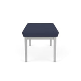 Lenox Steel Reception Waiting Room Healthcare 2-Seat Bench/Silver Steel