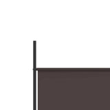 Zexlorith 6-Panel Room Divider, Brown Fabric Partition, 118.1x78.7 in