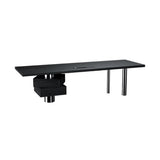 zhongxlla Standing Desk, Modern Office Executive Desk with Drawers, Spacious Black Writing PC Workstation