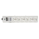 TRIPP LITE Hospital-Grade Surge Protector Medical Power Strip, 6 Outlets, Right-Angle NEMA 5-15PHG Plug, 6 Foot / 1.8M Cord, 1050 Joule Protection, (SPS606HGRA)