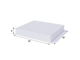 FOAMYFOAM High Density 4 inch Thick, 24 inch Wide, 24 inch Long Upholstery Foam, Cushion Replacement