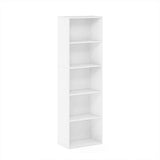 Furinno LUDER Book Shelf, 5-Tier Bookshelf, Bookcase with Open Shelves, 9.4 x 15.8 x 52, Easy Assembly