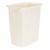 21 Quart Traditional Rectangular Plastic Open Wastebasket Trash Can for Kitchen