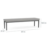 Lenox Steel Reception Waiting Room 3-Seat Bench