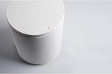 This Round White Trash Can - Bin for Bathroom Bedroom Kitchen Home Office
