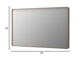 LOAAO 60"X36" Gold Bathroom Mirror