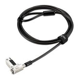 PortLock Combination Laptop Lock for USB-C Slots, 6ft Carbon Steel Security Cable, Resettable 4-Digit Code