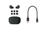 The Best Truly Wireless Noise Cancelling Earbuds, Made from Recycled Plastic Materials, Clear Bluetooth Signal, Black Sony