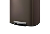 Garvee 13 gal / 50 L Metal Kitchen Trash Can with Lid, Large Rustproof Garbage Can for Kitchen