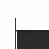 Zexlorith 3-Panel Room Divider, Folding Fabric Privacy Screen, Black