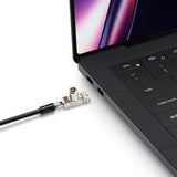 PortLock Keyed Laptop Lock for USB-C Slots, Carbon Steel Anti-Theft Security Cable, Laptops