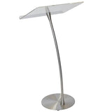 Arc 1 Stainless Steel and Acrylic Podium, Pulpit or Lectern - Kingdom