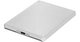 LaCie Mobile Drive, 2 TB , External Hard Drive HDD – Moon Silver