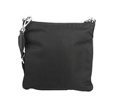 Prada Unisex Medium Black Tessuto Nylon Messenger Crossbody Handbag