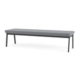Newport Reception Waiting Room 18.5" 3-Seat Bench/Charcoal Steel