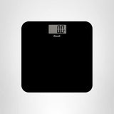 Escali Digital Glass Bath Scale for Body Weight, Bathroom Body Scale, High Capacity of 400 lb, Battery Included, Slim Black
