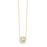 IGI Certified 1/4 to 3 Carat Lab Grown Diamond Round Solitaire Pendant Necklace