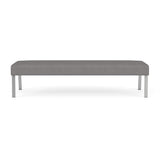 Waterfall Reception Waiting Room 3-Seat Bench/Silver Steel