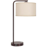 Tall Table Lamp with USB C+A Ports, Fully Stepless Dimmable Modern Minimalist Bedside Nightstand Lamp