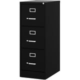 Set of 2 3 Drawer - Letter Width - Vertical File Cabinet - Black