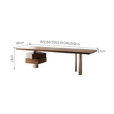 zhongxlla Standing Desk, Modern Office Executive Desk with Drawers