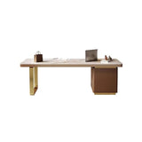 AQWASYUTER Office Computer Desk Home Rock Board Desk President Office