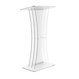 FixtureDisplays® Clear Acrylic Lucite Podium Pulpit Lectern 1803-3