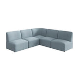 Bush Business Furniture Modular 5 Seater L Shaped Sectional Lounge Sofa