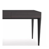 zhongxlla Standing Desk, Solid Wood Writing Desk Smoky Color, Modern Home Office Table for Workspace