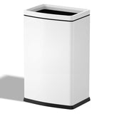 6.6 Gallon/25L Stainless Steel Square Trash Can, Large Capacity Kitchen Garbage Can, Business Trash Bin