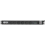 Tripp Lite 14-Outlet Rack Mount Surge Protector Power Strip PDU, 15A, 120V, 3000 Joules, 15ft Cord with 5-15P Plug, 1U Horizontal Rack Mount, Lifetime Manufacturer's Warranty (DRS-1215)