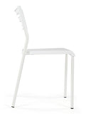 Humble Crew Desk Chair no Wheels, White, 16"W x 19"D x 30"H, 200 lbs Max - Lightweight Plastic Chair for Small Spaces