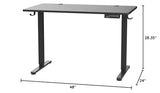 ErGear Height Adjustable Electric Standing Desk, 47.2 x 23.6 Inches Sit Stand up Desk (Black)