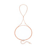 YOIHUR Rose Gold Hand Chain Bracelet, 925 Sterling Silver Finger Ring Bracelet, Adjustable Hand Chains, Stack Jewellery Stars and CZ Hand Jewelry Gifts for Women, 2" to 2.4" Extend